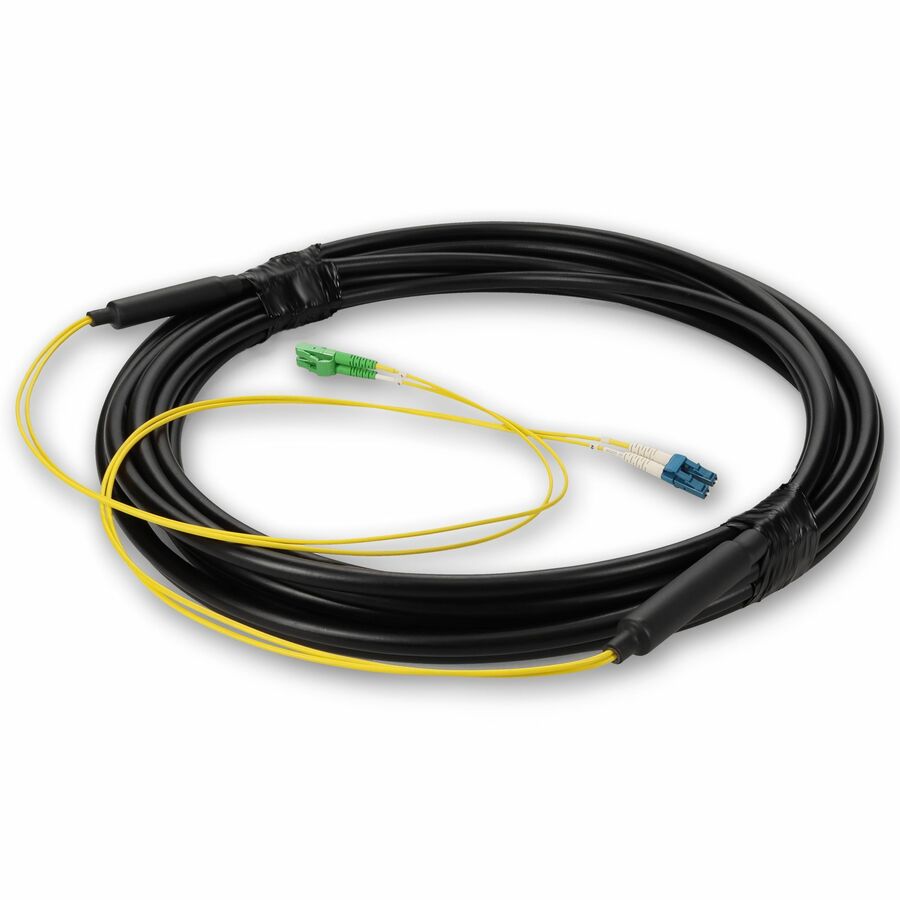 AddOn 5m ALC to LC Black OS2 Simplex OFNR (Riser-Rated) SMF Fiber Outdoor Patch Cable
