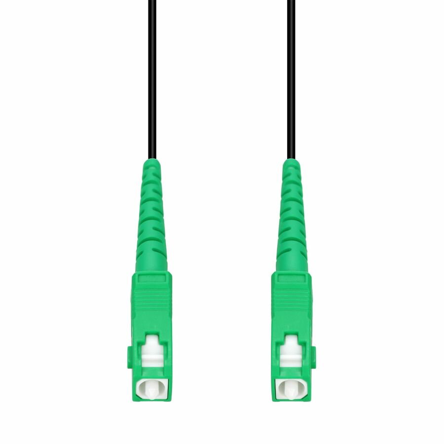 AddOn 15m ASC to ASC Black OS2 Simplex OFNR (Riser-Rated) SMF Fiber Outdoor Patch Cable