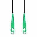 AddOn 15m ASC to ASC Black OS2 Simplex OFNR (Riser-Rated) SMF Fiber Outdoor Patch Cable