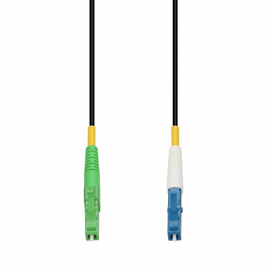 AddOn 15m ALC to LC Black OS2 Simplex OFNR (Riser-Rated) SMF Fiber Outdoor Patch Cable