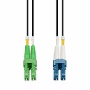 AddOn 20m ALC to LC Black OS2 Simplex OFNR (Riser-Rated) SMF (Single Mode) Fiber Outdoor Patch Cable, 9/125