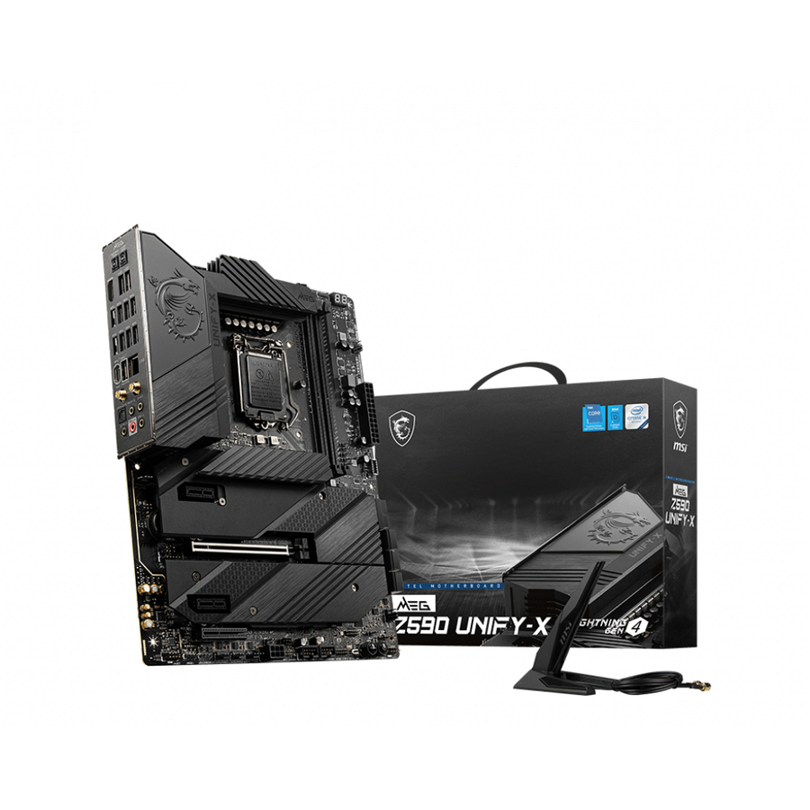MSI MEG Z590 UNIFY-X Gaming Desktop Motherboard - Intel Z590 Chipset - Socket LGA-1200 - Intel Optane Memory Ready - ATX