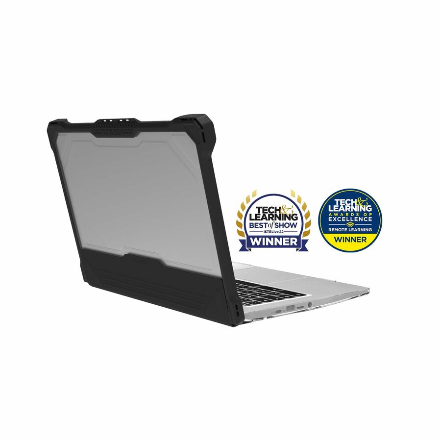 MAXCases Extreme Shell-L for HP G7/G6 Chromebook Case Clamshell 14" (Black/Clear)