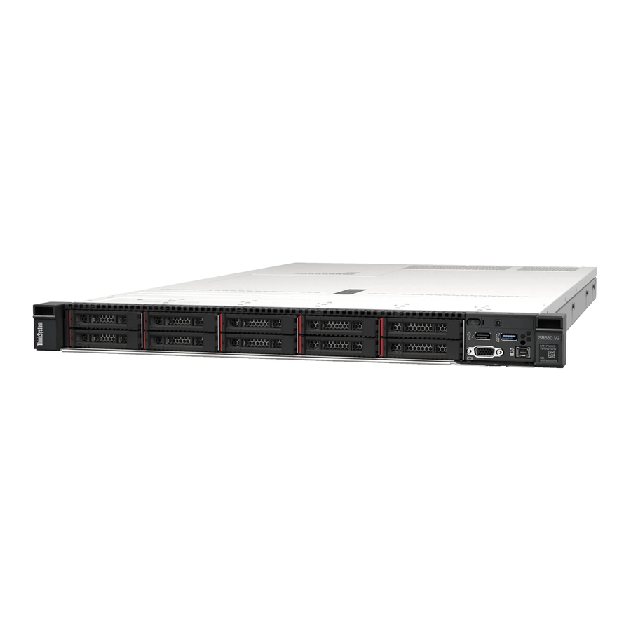 Lenovo ThinkSystem SR630 V2 7Z71A01VNA 1U Rack Server - Serial ATA/600 Controller
