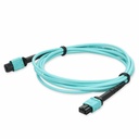AddOn 5m MPO/UPC to MPO/UPC Aqua OM4 OFNR (Riser-Rated) 24-Strand Fiber Patch Cable