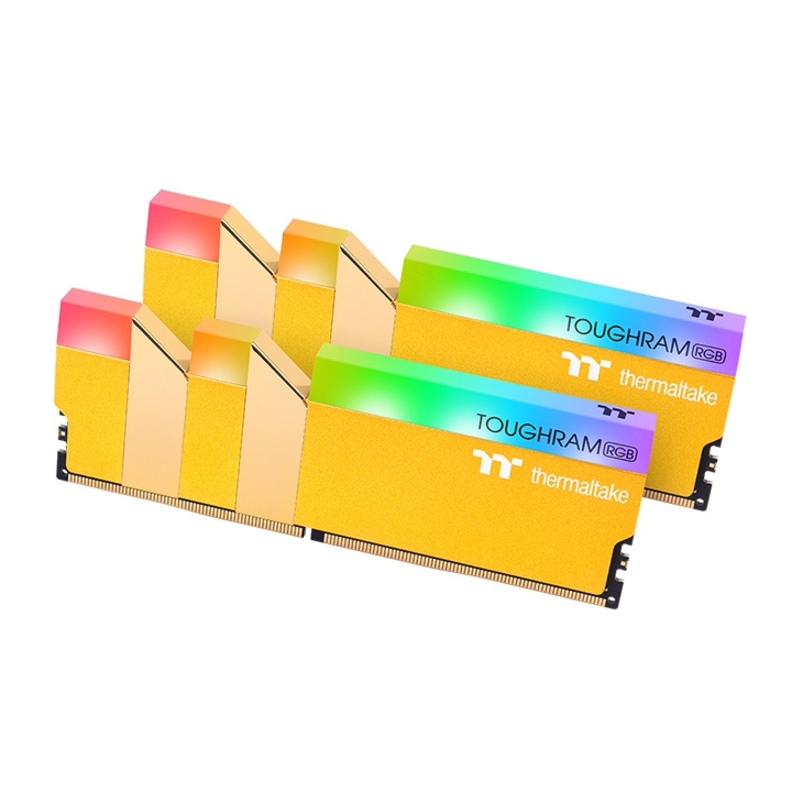 Thermaltake TOUGHRAM RGB Memory DDR4 3600MHz 16GB (8GB x2)-Metallic Gold