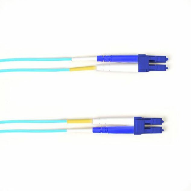 Black Box Colored Fiber OS2 9/125 Singlemode Fiber Optic Patch Cable - OFNR PVC