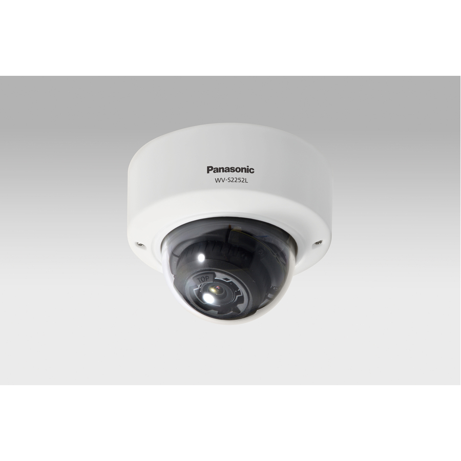 i-PRO WV-S2252L 5 Megapixel Indoor Network Camera - Color - Dome - White