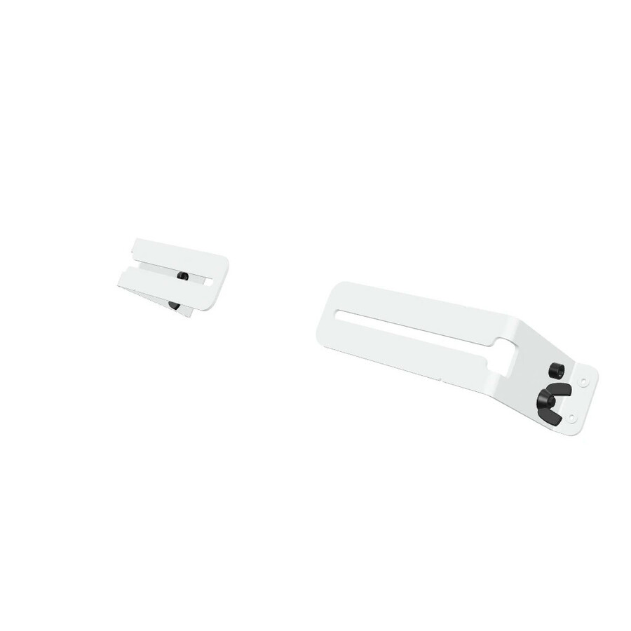 Heckler Design Mounting Bracket for Control Panel, Camera, Speaker, Microphone, iPad, Video Conferencing Touch Controller, Sound Bar Speaker, Video Conference Equipment - White