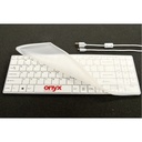 Onyx Waterproof Machine Washable Keyboard (OP-KB-SSKSV099VOH-SS)