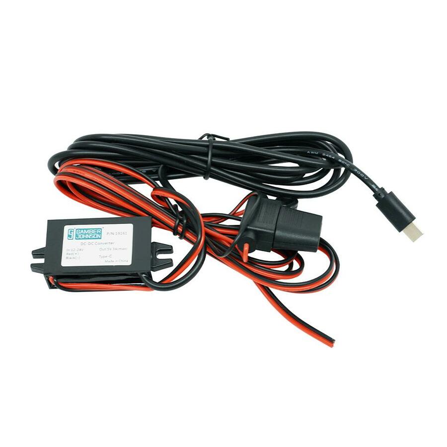 Gamber-Johnson Power Supply 12-24 VDC 5V 3A Bare Wire USB-C
