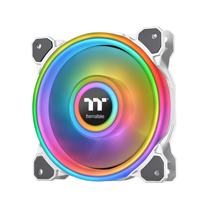 Thermaltake Riing Quad 14 RGB Radiator Fan TT Premium Edition Single Fan Pack - White - 1 Pack