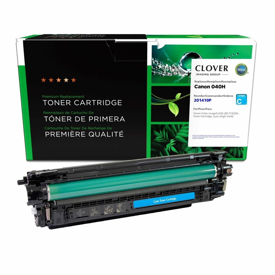Clover Imaging Remanufactured High Yield Cyan Toner Cartridge for Canon 040H (0459C001)