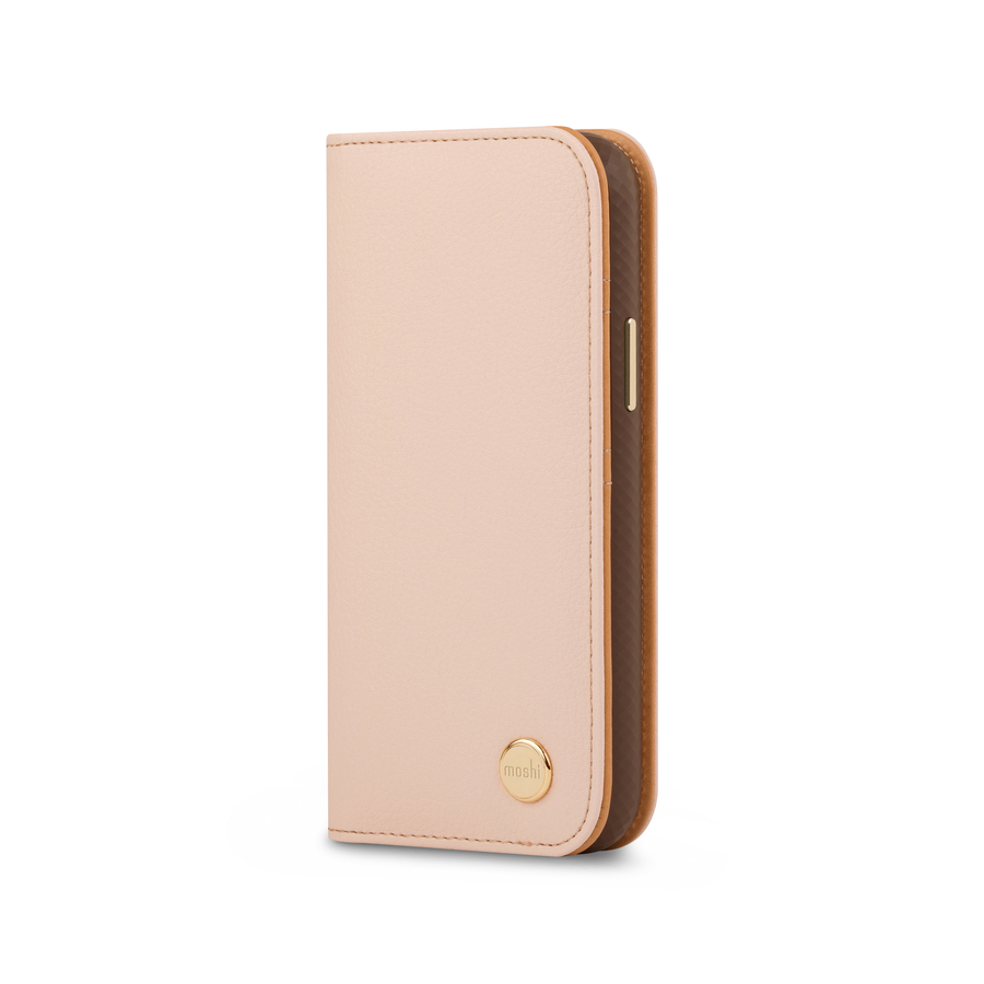 Moshi Overture Carrying Case (Wallet) Apple iPhone 12 mini Smartphone - Luna Pink