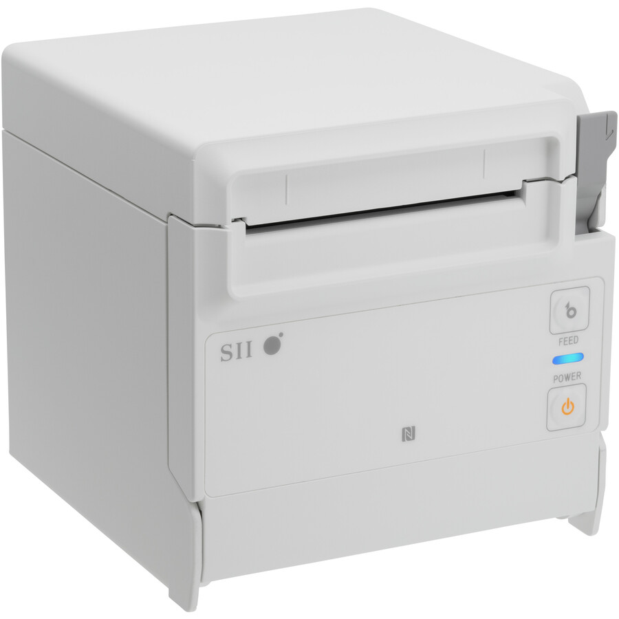 Seiko RP-F10 White Desktop Direct Thermal Printer with Cutter - USB - Bluetooth