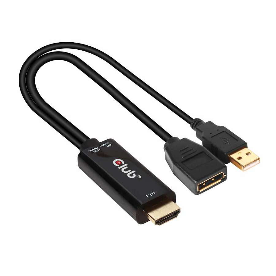 Club 3D HDMI to DisplayPort 4K60Hz M/F Active Adapter