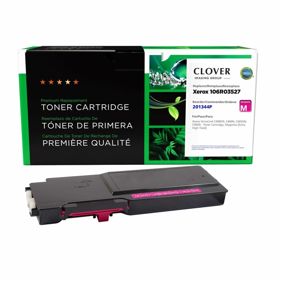 Clover Imaging Remanufactured Extra High Yield Magenta Toner Cartridge for Xerox 106R03527