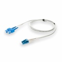 AddOn 10m SC to LC Gray OS2 Duplex OFNR (Riser-Rated) SMF Fiber Patch Cable
