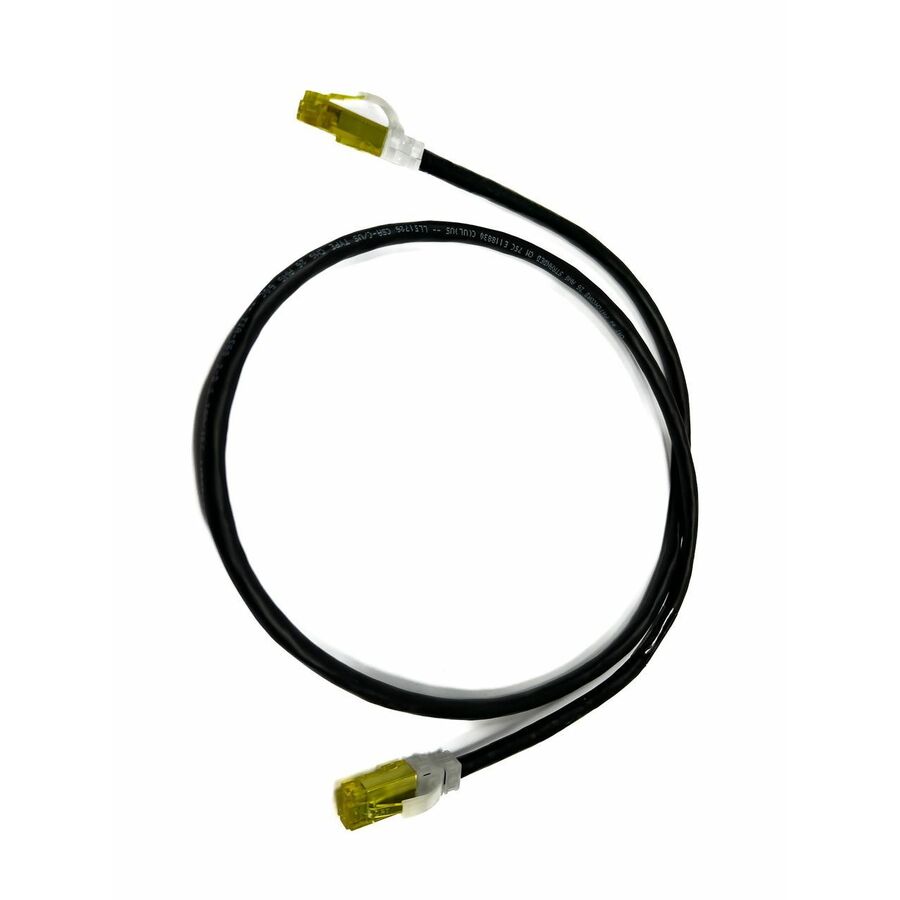 Ortronics Clarity CAT6A Modular Patch Cord, 25 ft, Black