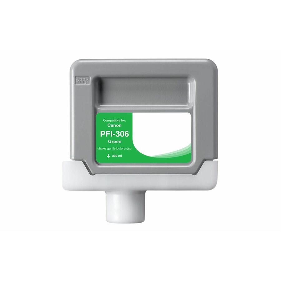 WF Non-OEM New Green Wide Format Ink Cartridge for Canon PFI-306 (6664B001AA)