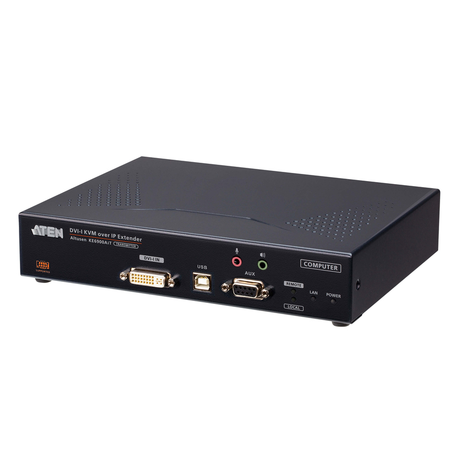ATEN KE6900AIT DVI-I Single Display KVM over IP Transmitter with Internet Access