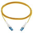 Eaton Tripp Lite Series 400G Duplex Singlemode 9/125 OS2 Fiber Optic Cable (CS-UPC/CS-UPC), Round LSZH Jacket, Yellow, 5 m