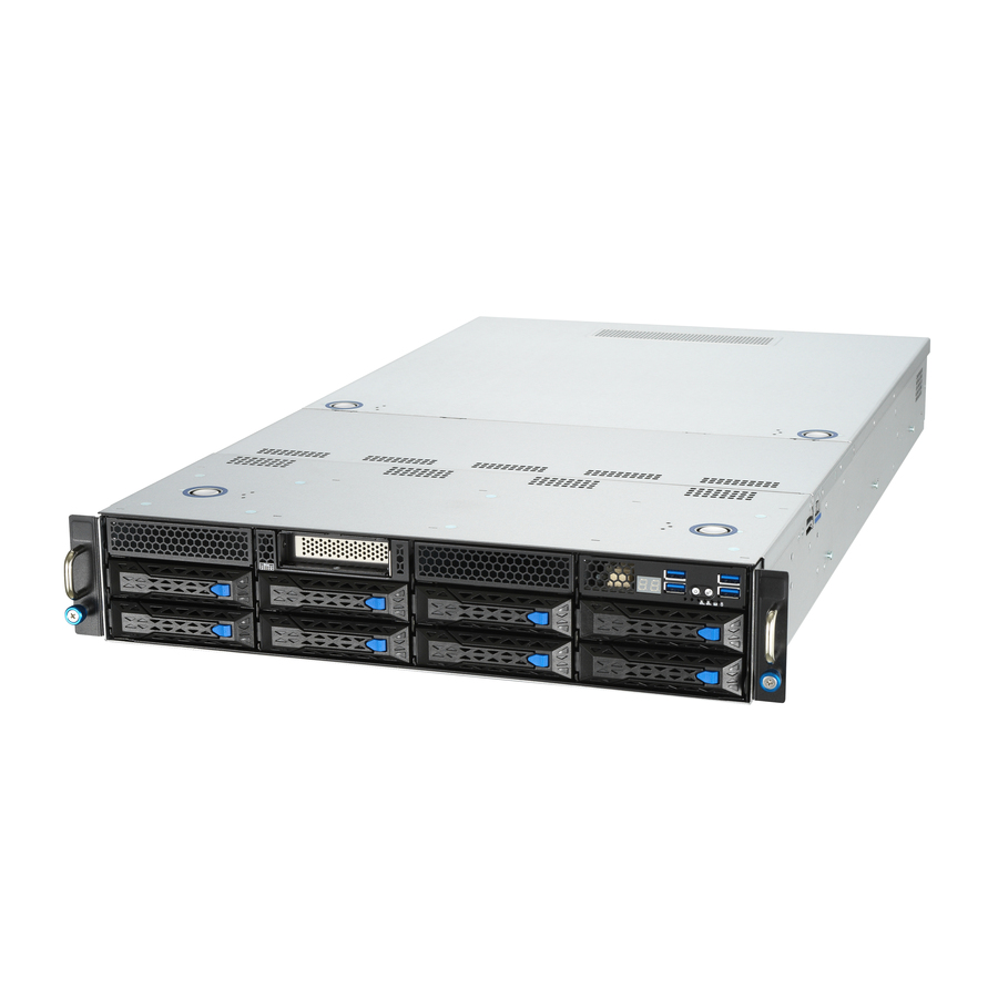 Asus ESC4000A-E10 Barebone System - 2U Rack-mountable - Socket SP3 - 1 x Processor Support