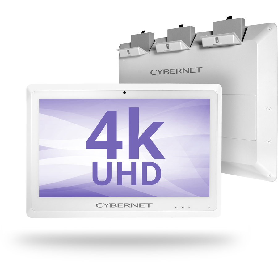 Cybernet CyberMed S S24K All-in-One Computer - Intel Core i5 6th Gen i5-6200U - 8 GB - 128 GB SSD - 23.6" 4K UHD Touchscreen - Desktop - White
