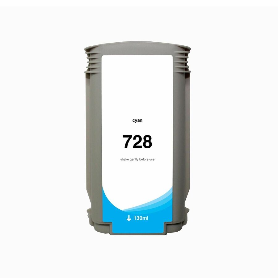 WF Non-OEM New Cyan Wide Format Ink Cartridge for HP 728 (F9J67A)