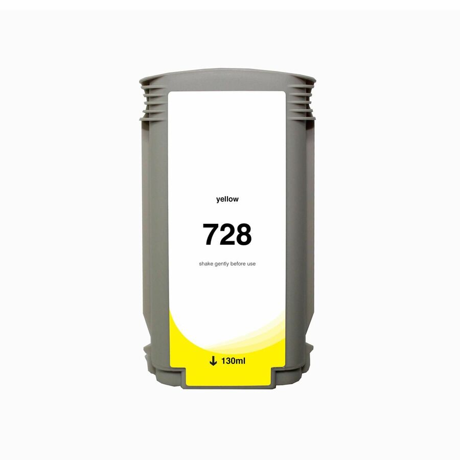WF Non-OEM New Yellow Wide Format Ink Cartridge for HP 728 (F9J65A)