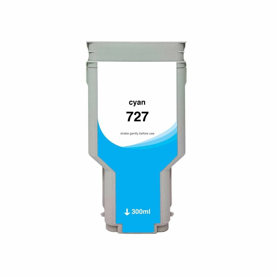 WF Non-OEM New High Yield Cyan Wide Format Ink Cartridge for HP 727 (F9J76A)
