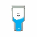WF Non-OEM New High Yield Cyan Wide Format Ink Cartridge for HP 727 (F9J76A)
