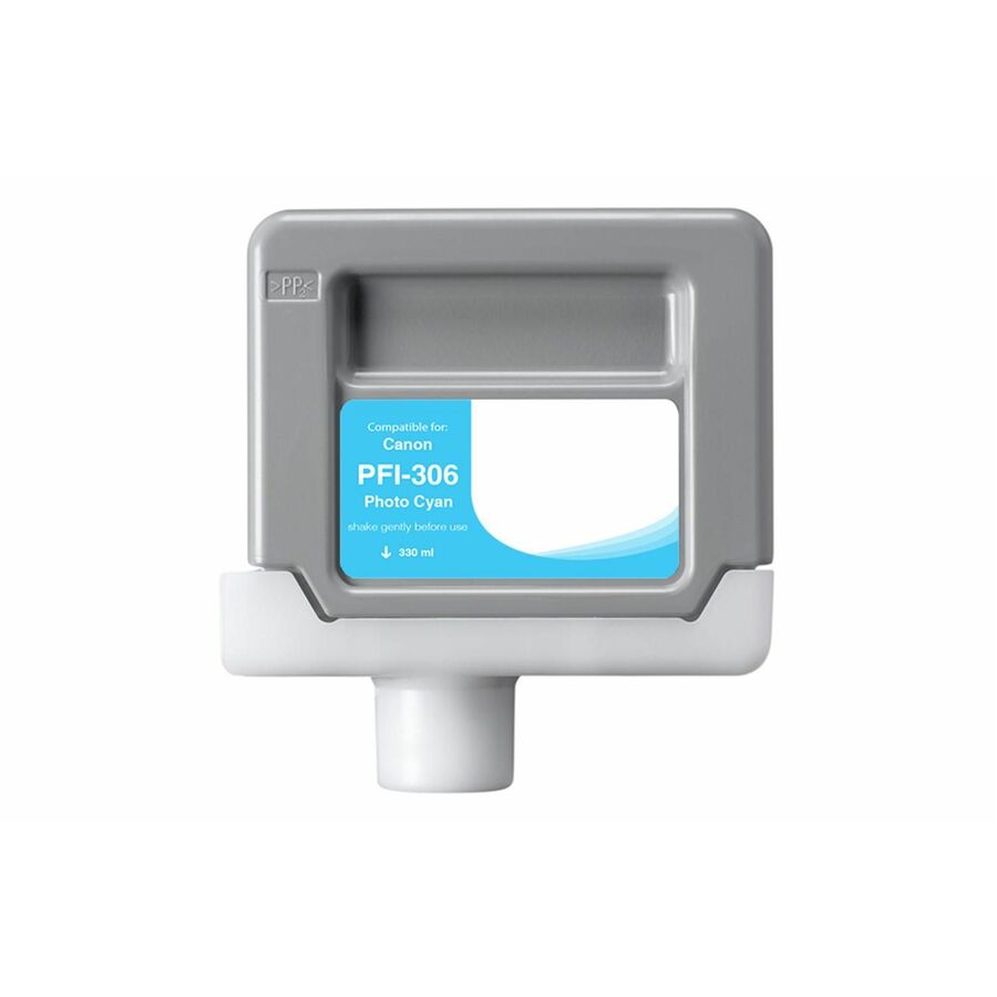 WF Non-OEM New Photo Cyan Wide Format Ink Cartridge for Canon PFI-306 (6661B001AA)