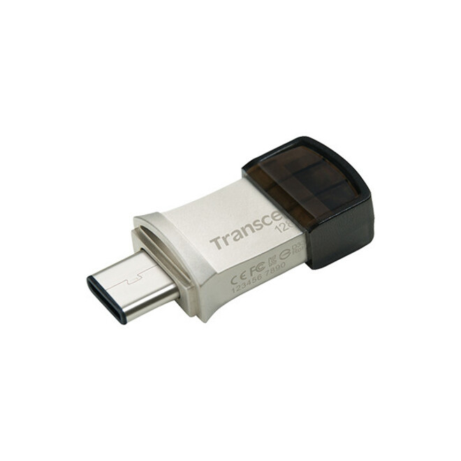 Transcend 128GB JetFlash 890 USB 3.1 (Gen 1) Type A USB Type C On-The-Go Flash Drive