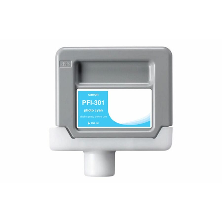 WF Non-OEM New Photo Cyan Wide Format Ink Cartridge for Canon PFI-301 (1490B001AA)
