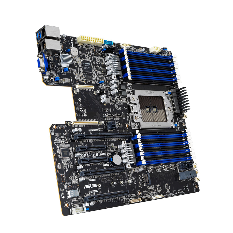 Asus KRPA-U16 Server Motherboard - AMD Chipset - Socket SP3 - SSI EEB