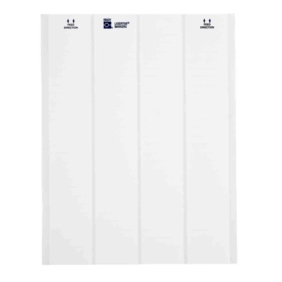 Brady LaserTab Series Self-laminating Polyester Labels