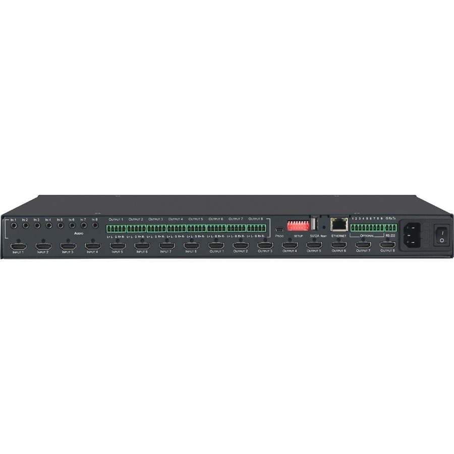 Kramer VS-88H2A 8x8 4K HDR HDCP 2.2 Matrix Switcher with Analog & Digital Audio Routing