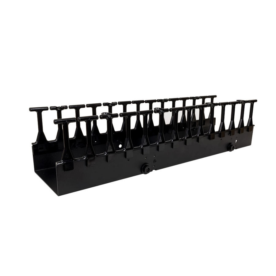 Rack Solutions 42U Vertical Plastic Cable Duct with Cover (Button Mount)