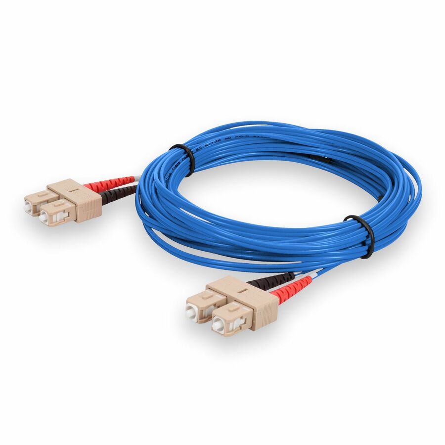 AddOn 5m SC to SC Blue OM1 Duplex OFNR (Riser-Rated) MMF Fiber Patch Cable