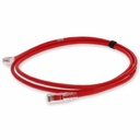 AddOn 4ft Red CAT 6A Shielded PVC Ethernet Cable Snagless Easy Clear Boot RJ-45 M/M
