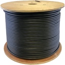 AddOn 1000ft Non-Terminated Black OM3 Duplex OFNR (Riser-Rated) 2-Strand Fiber Bulk Cable