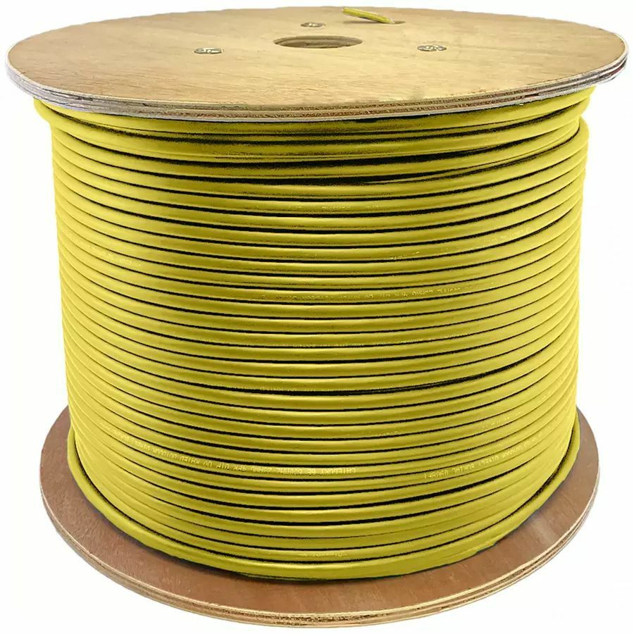 AddOn 1000ft Non-Terminated Yellow OM1 Duplex OFNR (Riser-Rated) 2-Strand Fiber Bulk Cable