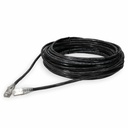 AddOn 14ft Black CAT 6A Shielded PVC Ethernet Cable Snagless Easy Clear Boot RJ-45 M/M