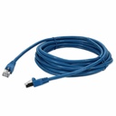 AddOn 12ft Blue CAT6A Shielded PVC Ethernet Cable Snagless Easy Clear Boot RJ-45 M/M CAT 6A