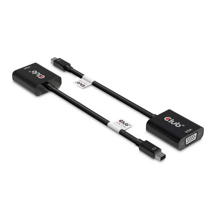 Club 3D MiniDisplayPort to VGA Black Active Adapter M/F