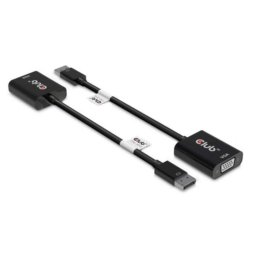 Club 3D DisplayPort to VGA Black Active Adapter M/F