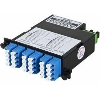 Ortronics 24-Fiber OS2 M4 Cassette With 24 LC Quad Adapters to 2 MPO M- Tier 1