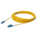 AddOn 1m LC to LC Yellow OS2 Simplex LSZH SMF Fiber Patch Cable