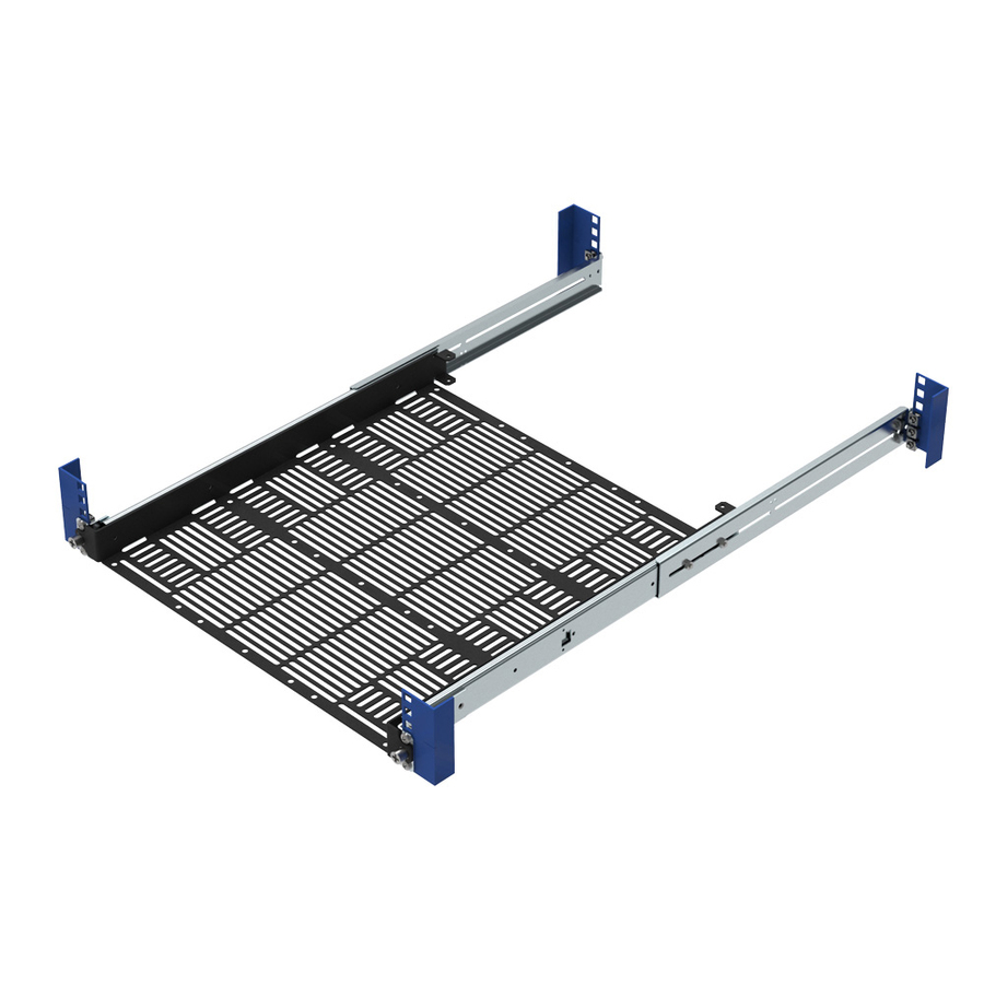 Rack Solutions 1U Light Duty Sliding Laptop Shelf 18in (D)
